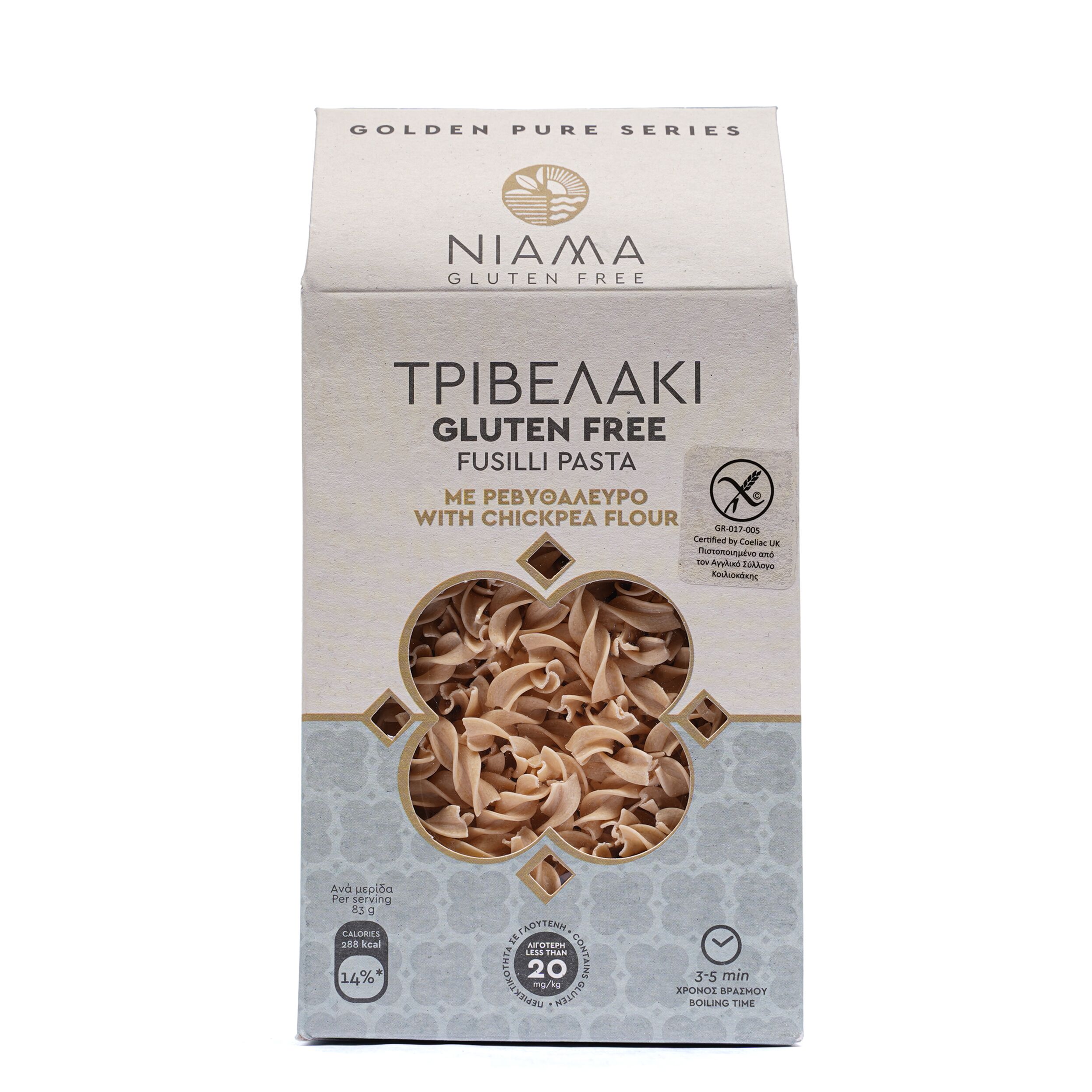 ριβελάκι με Ρεβυθαύλερο Gluten Free 'Niama' 250gr